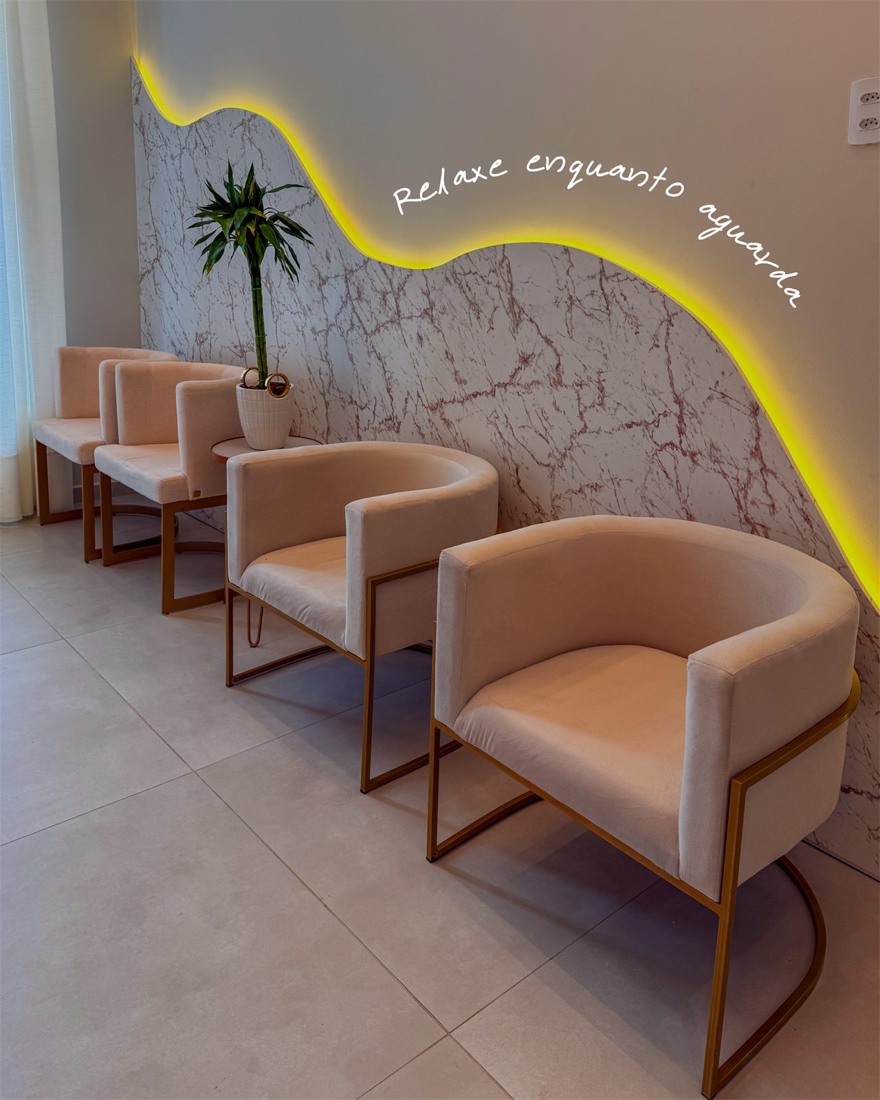 Sala de espera da Clinic